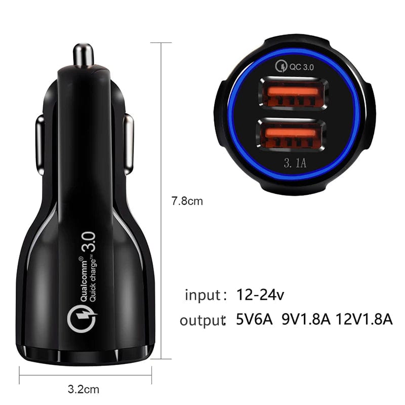 Trending Savers Fast Charging QC 3.0 Car Charger for iphone and Samsung 6A